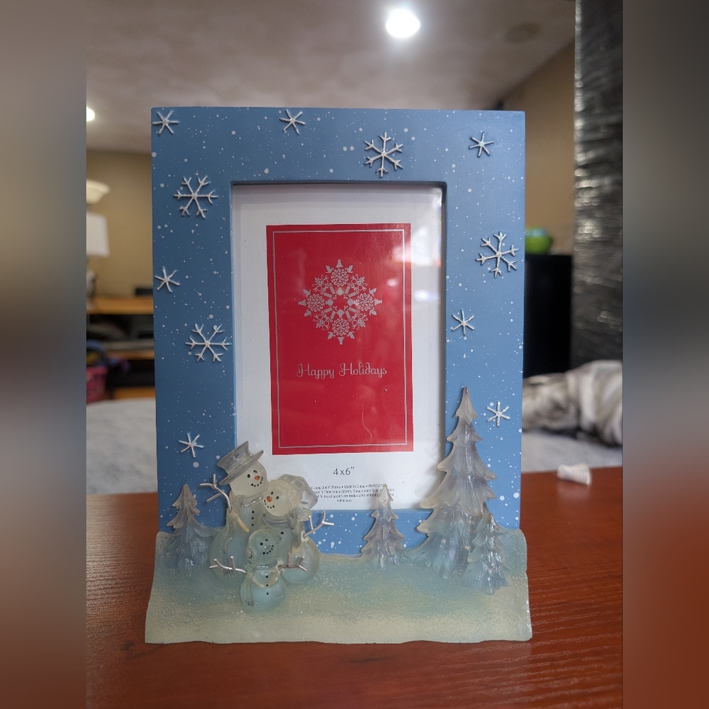 Snowman Holiday 4x6" Picture Frame